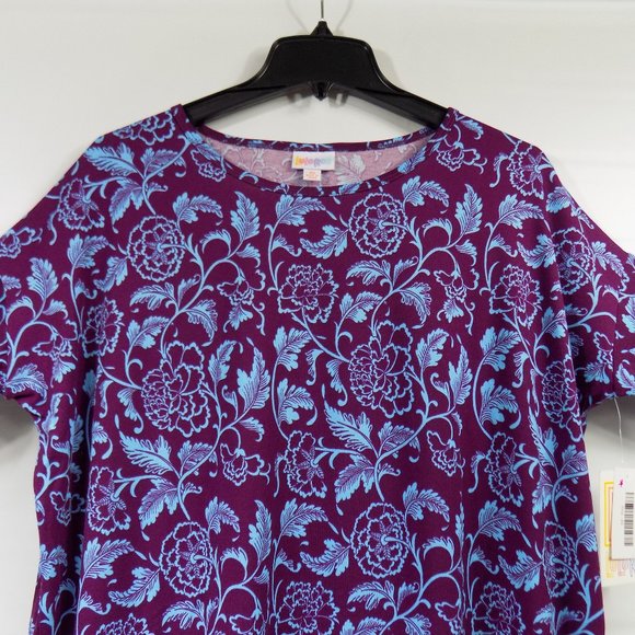 LuLaRoe Irma Flower Print Tunic Top Size XS  NWT - Picture 4 of 10